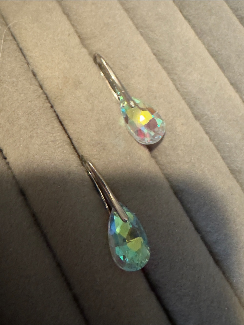 Irresistible Aurora Teardrop Dangle Earrings - Crystal Color